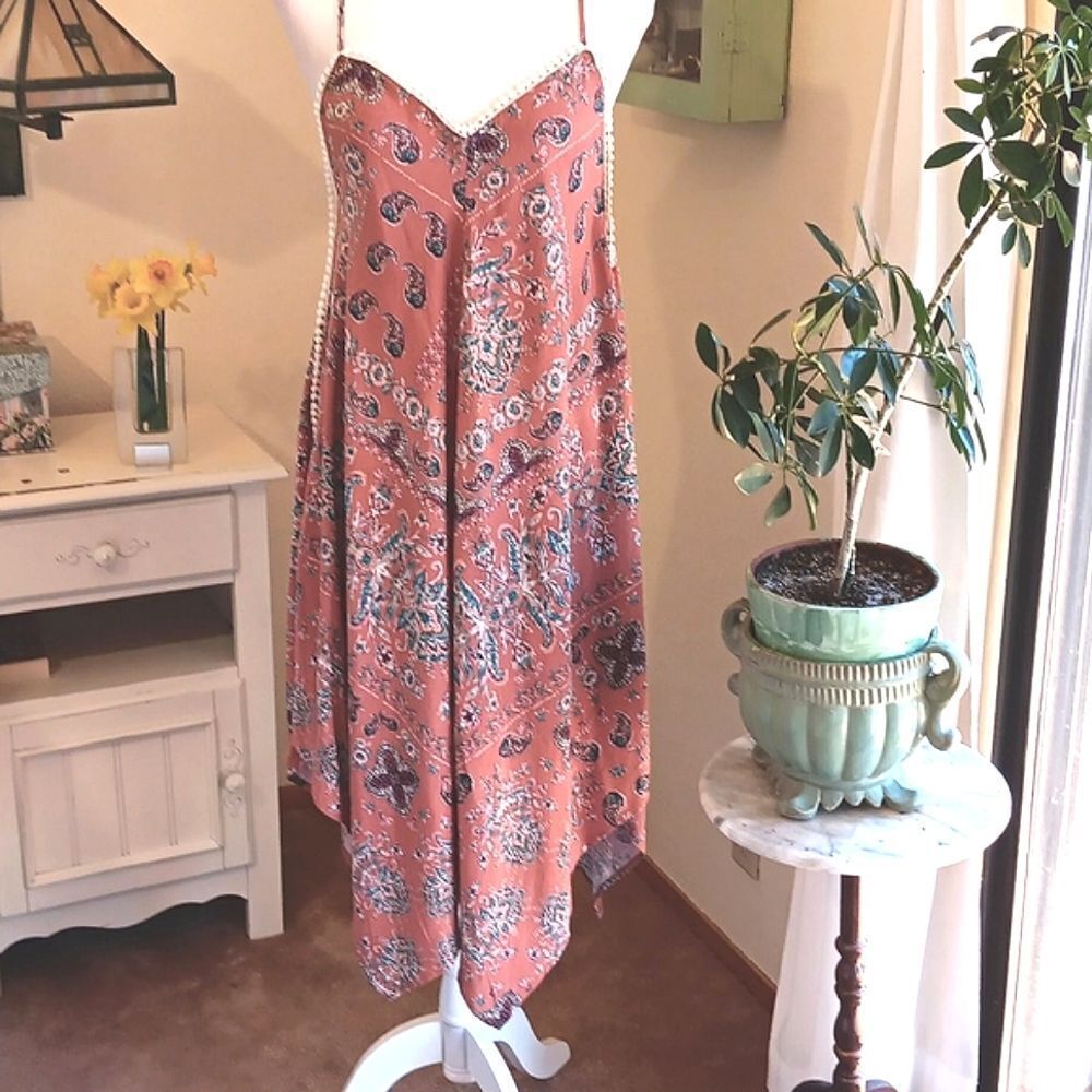 Wild Moss Handkerchief Sundress. Coastal Cowgirl. Tomato Girl. Beachy